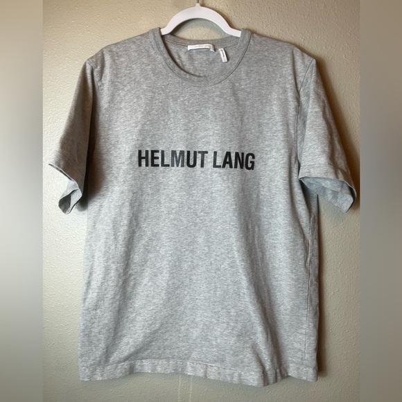 Helmut Lang Other - Helmut Lang Logo Grey Short Sleeve T-Shirt Men’s size L